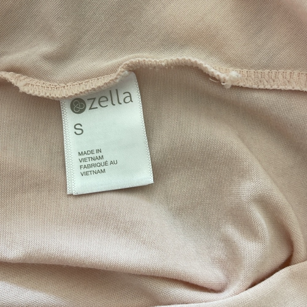 Zella Women's Knotted Front Crewneck Pink Long Sleeve Top NWOT Size Small - Picture 6 of 6
